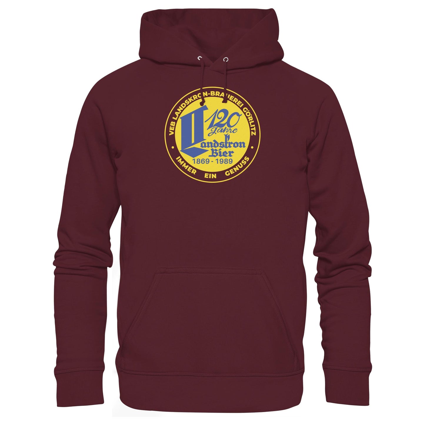DDR Ostalgie Kapuze / Hoodie Unisex • VEB LANDSKRON-BRAUEREI BIERE GÖRLITZ