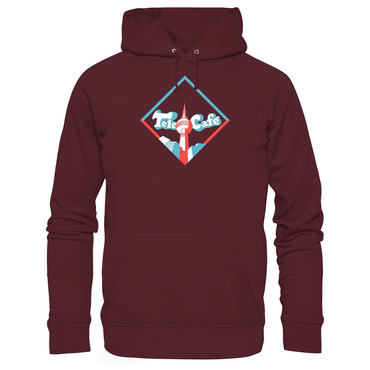 DDR Ostalgie Kapuze / Hoodie Unisex • TELE CAFÉ IM FERNSEHTURM BERLIN