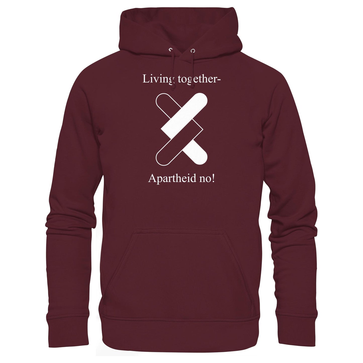 DDR Ostalgie Kapuze / Hoodie Unisex • APARTHEID NO! (ORIGINAL POSTER)