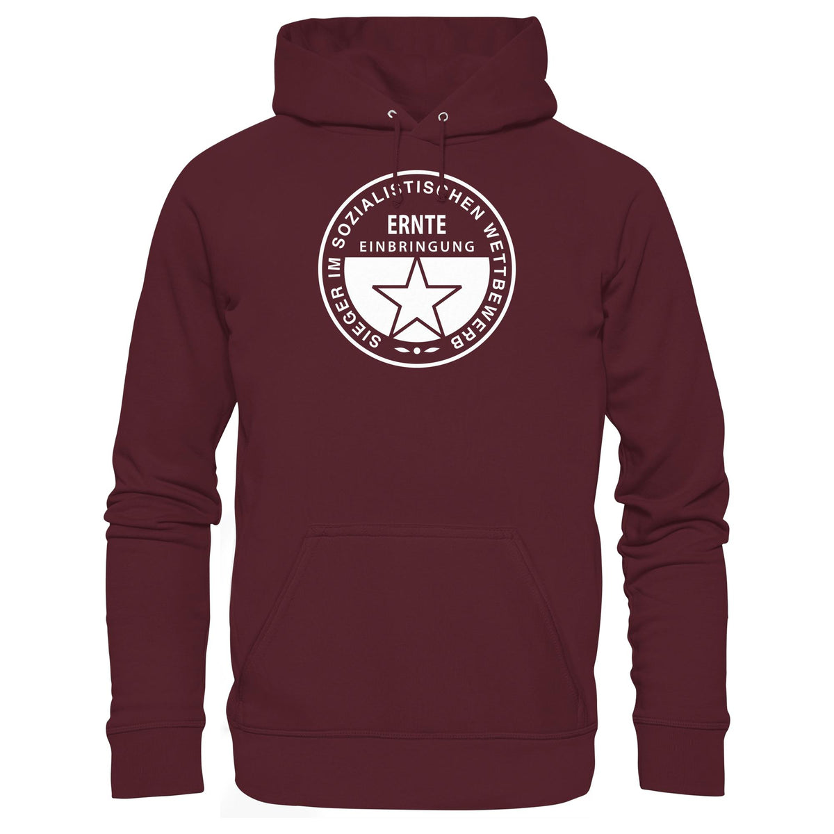 DDR Ostalgie Kapuze / Hoodie Unisex • ERNTE-EINBRINGUNG - SIEGER (ORIGINAL-MEDAILLE)