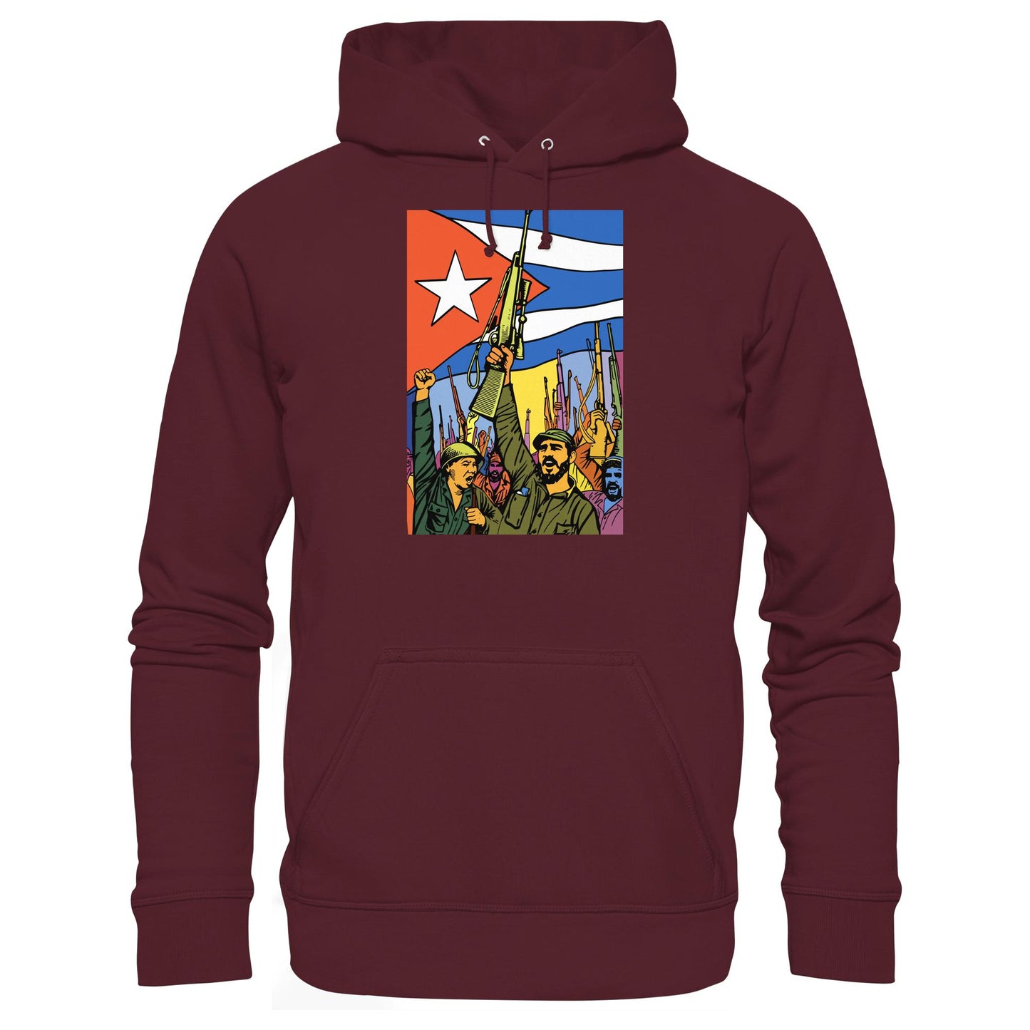 DDR Ostalgie Kapuze / Hoodie Unisex • KUBANISCHE REVOLUTION (ORIGINAL POSTER)