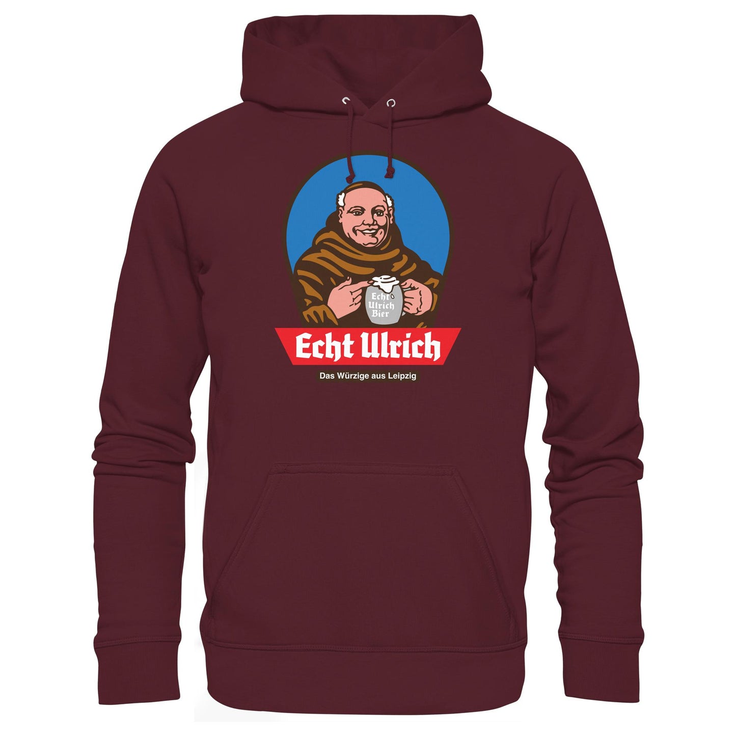DDR Ostalgie Kapuze / Hoodie Unisex • ECHT ULRICH BIER LEIPZIG