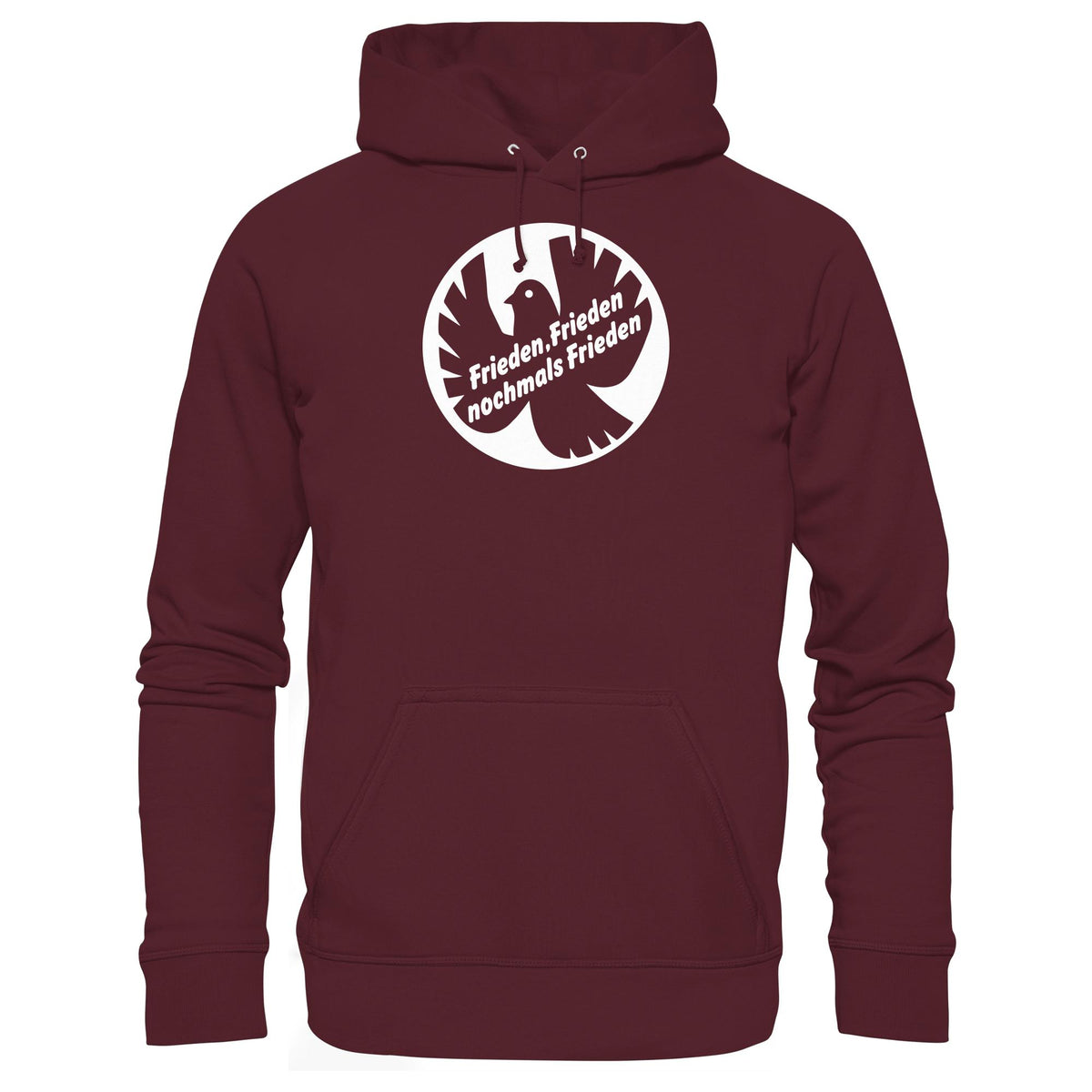 DDR Ostalgie Kapuze / Hoodie Unisex • FRIEDEN, FRIEDEN NOCHMALS FRIEDEN (ORIGINAL BANNER)