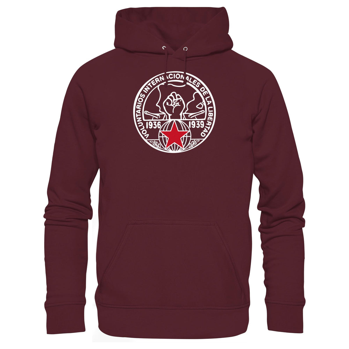 DDR Ostalgie Kapuze / Hoodie Unisex • INTERNATIONALE BRIGADEN SPANIEN 1936 - DUNKEL