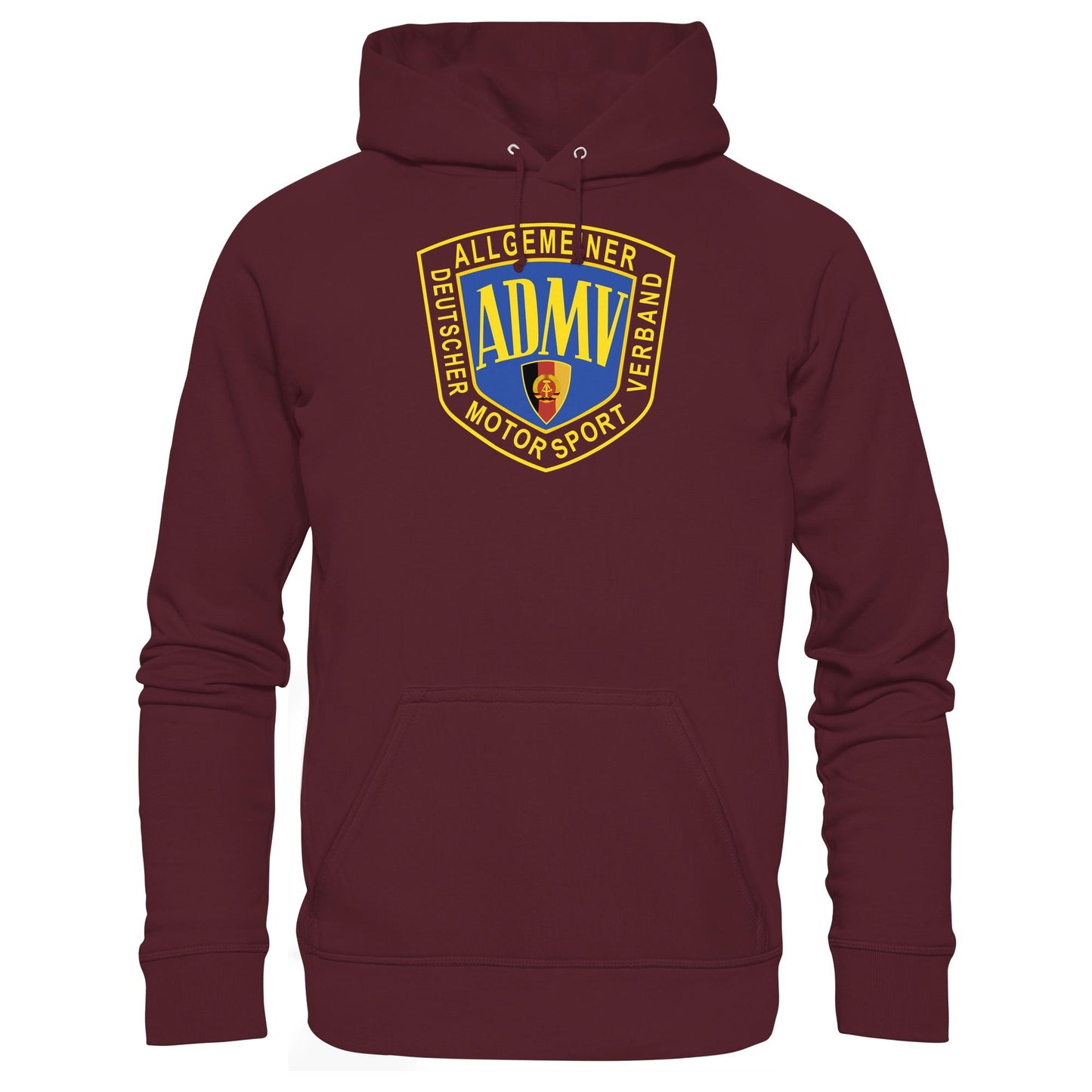 DDR Ostalgie Kapuze / Hoodie Unisex • ADMV MOTORSPORTVERBAND DER DDR