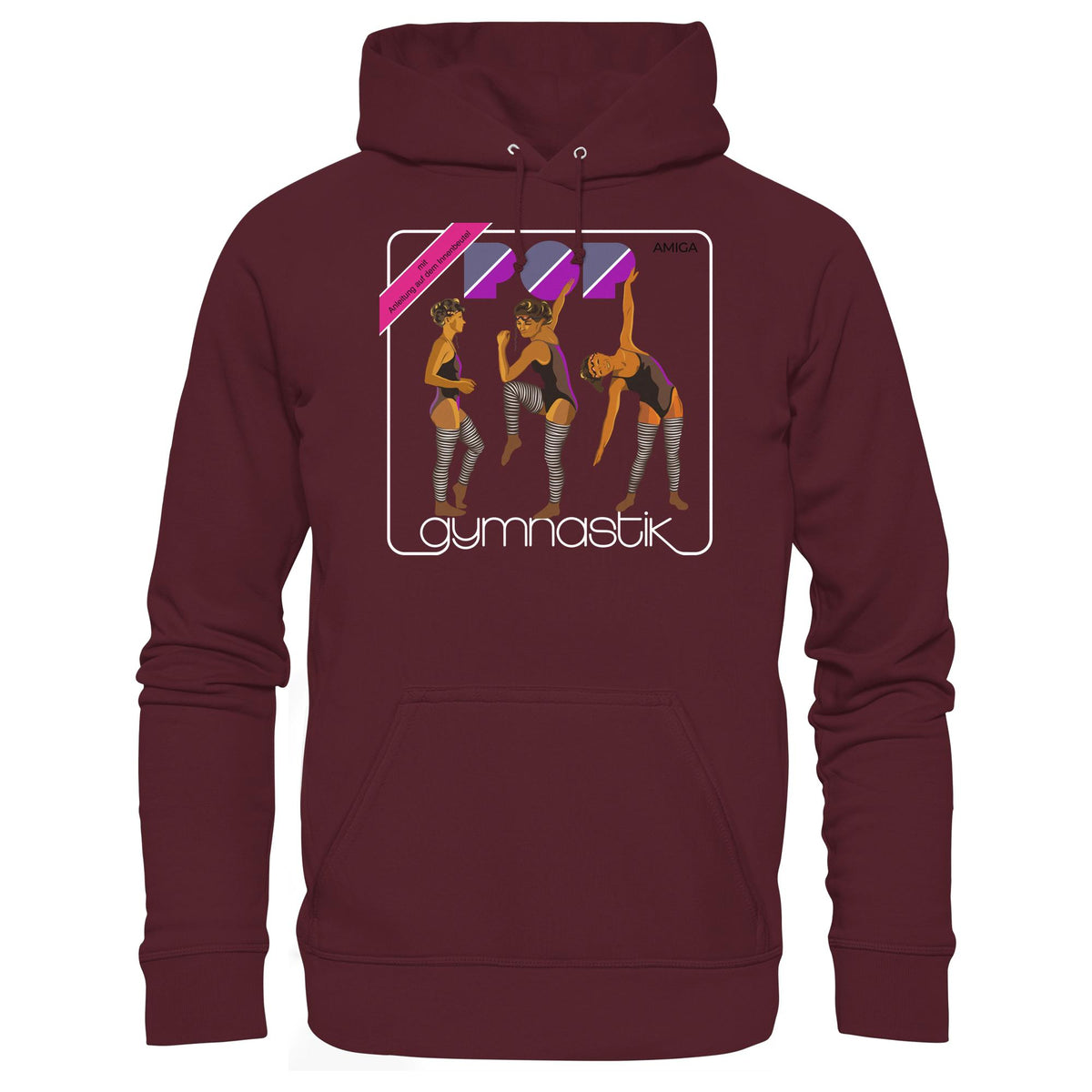 DDR Ostalgie Kapuze / Hoodie Unisex • AMIGA POP-GYMNASTIK (ORIGINAL PLATTENCOVER)
