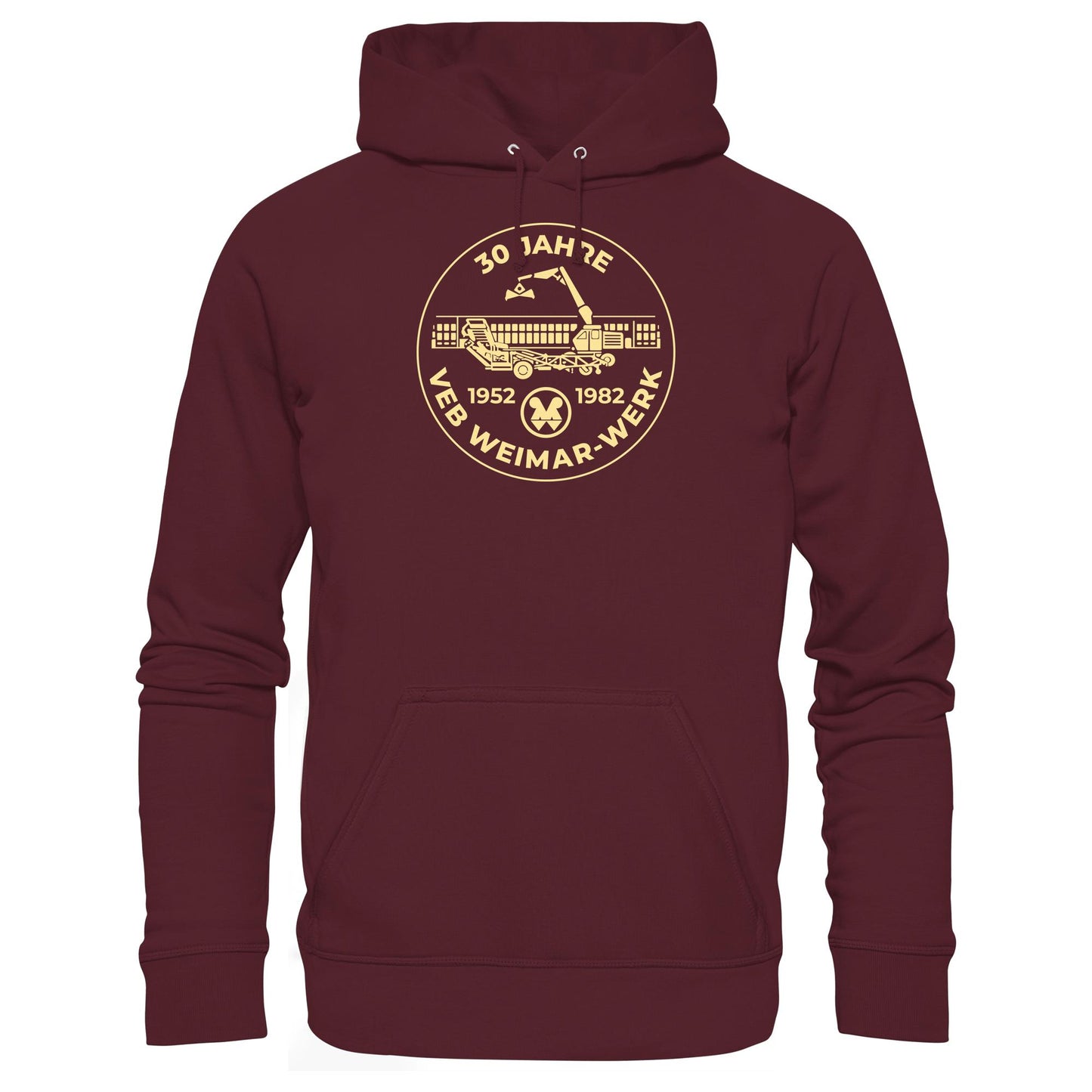 DDR Ostalgie Kapuze / Hoodie Unisex • 30 JAHRE VEB WEIMAR-WERK