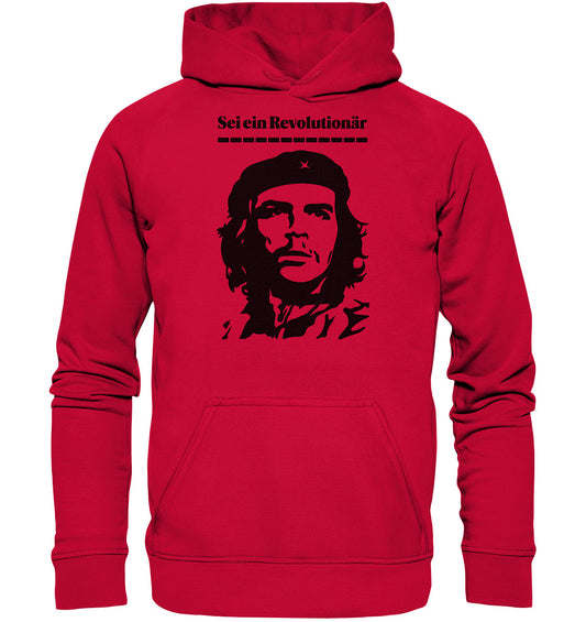 DDR Ostalgie Kapuze / Hoodie Unisex • SEI EIN REVOLUTIONÄR - CHE GUEVARA (DDR ORIGINAL-PLAKAT)
