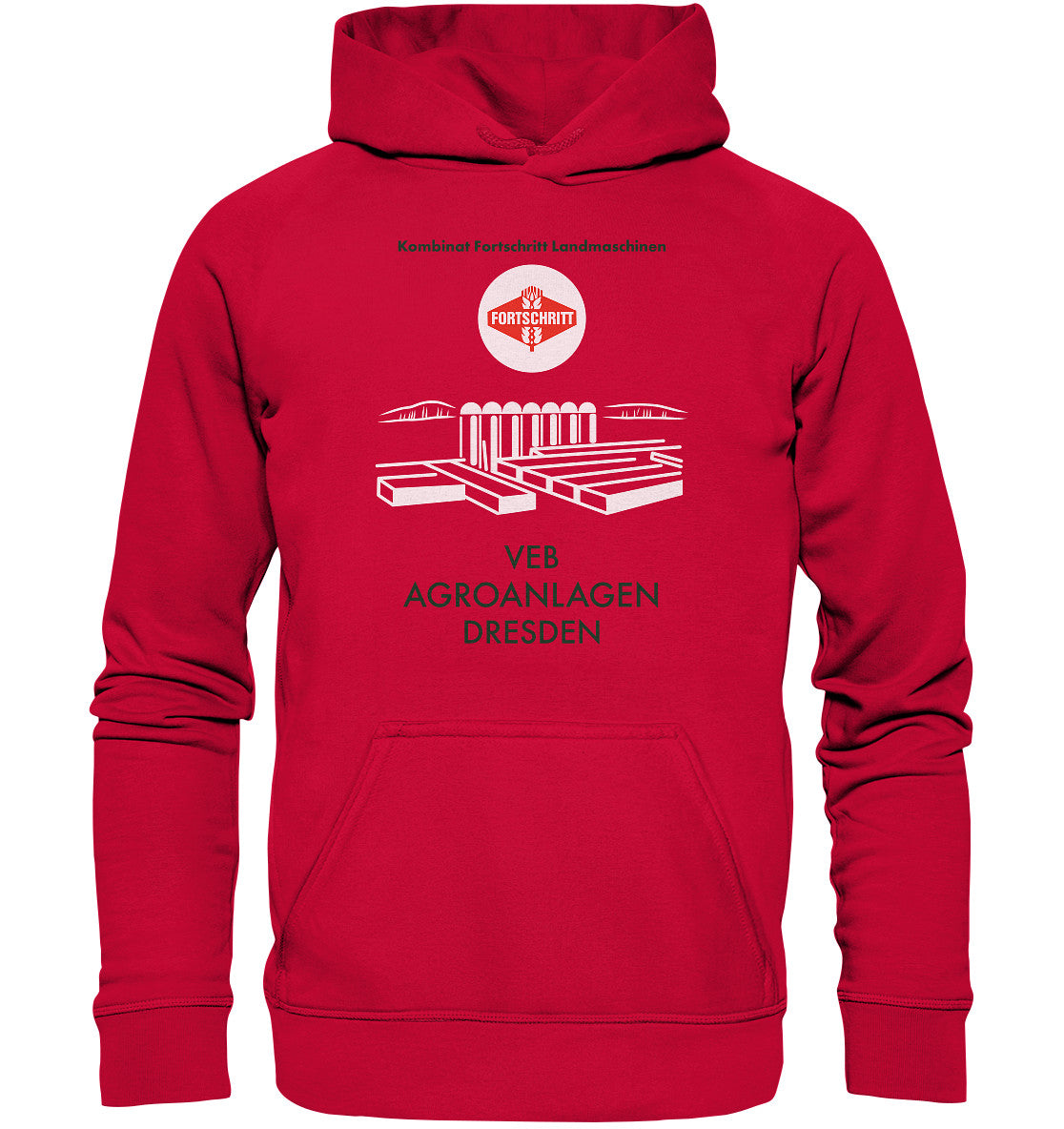 DDR Ostalgie Kapuze / Hoodie Unisex • VEB AGROANLAGEN DRESDEN