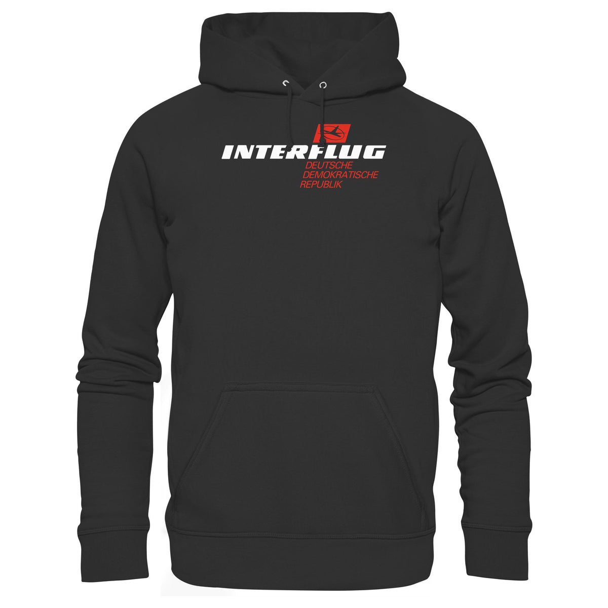 DDR Ostalgie Kapuze / Hoodie Unisex • INTERFLUG - DUNKEL