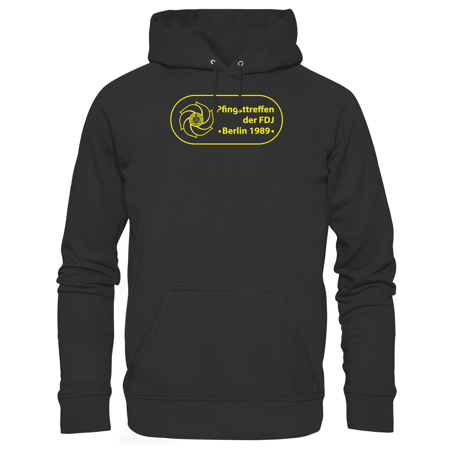 DDR Ostalgie Kapuze / Hoodie Unisex • PFINGSTTREFFEN DER FDJ, BERLIN 1989