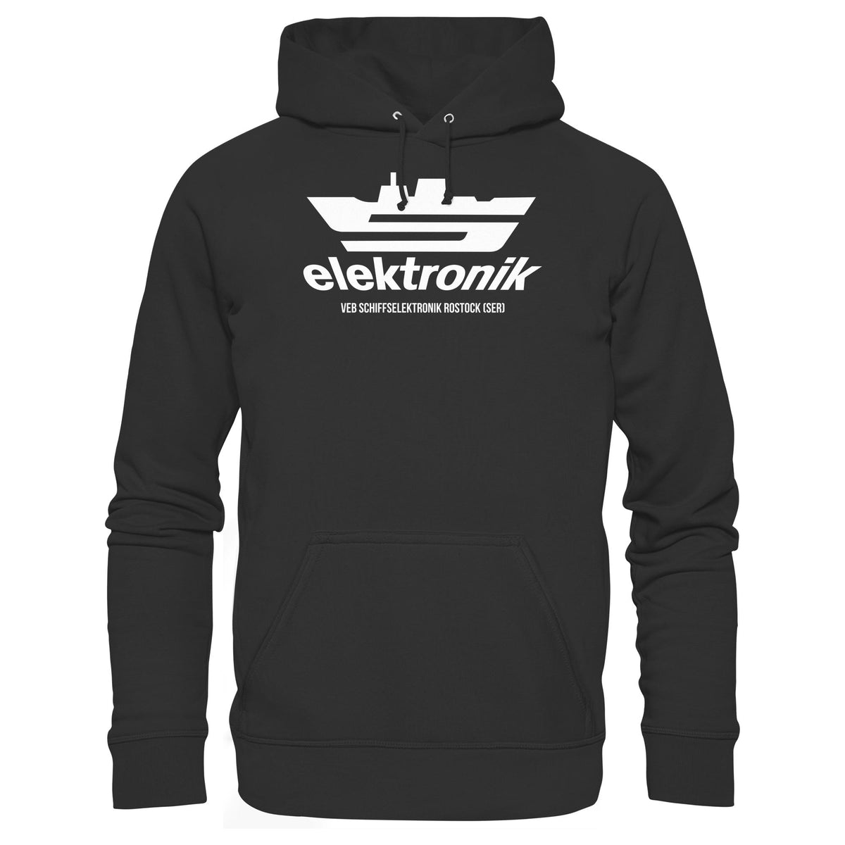 DDR Ostalgie Kapuze / Hoodie Unisex • VEB SCHIFFSELEKTRONIK ROSTOCK