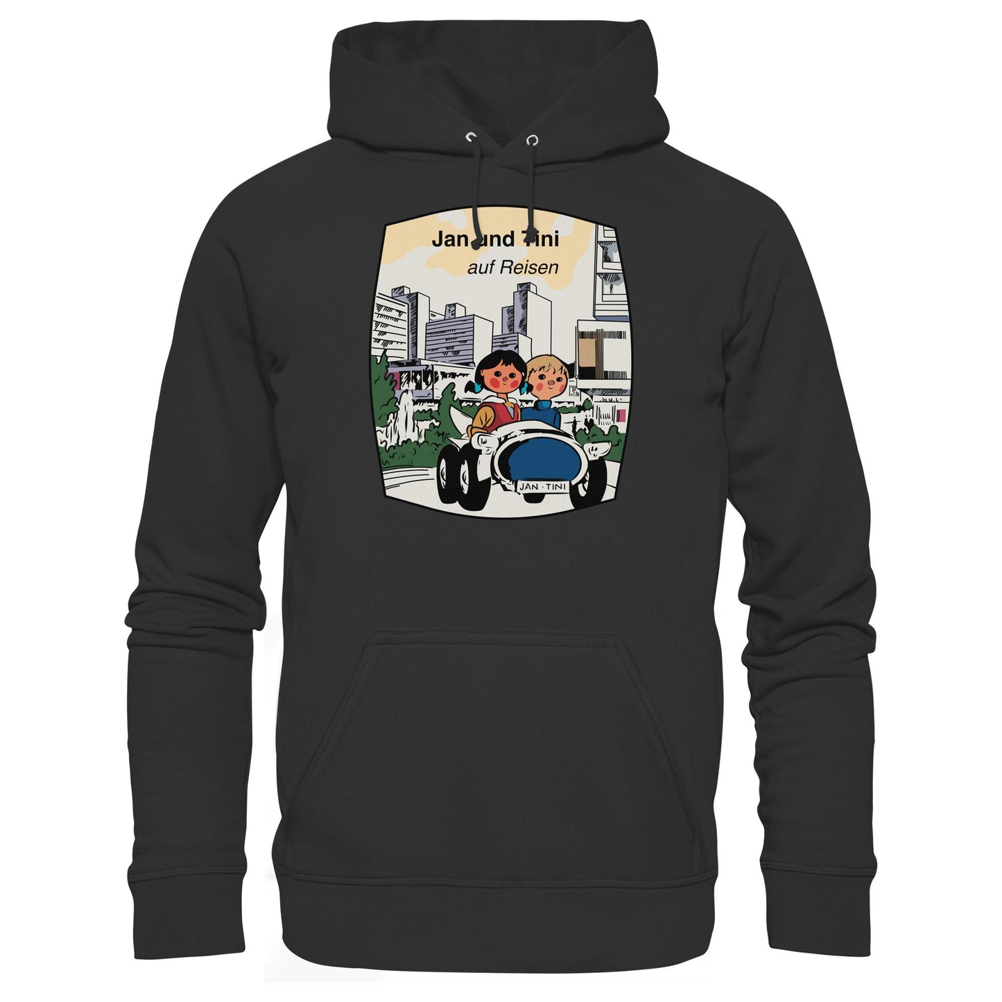DDR Ostalgie Kapuze / Hoodie Unisex • JAN UND TINI AUF REISEN (ORIGINAL QUARTETT)