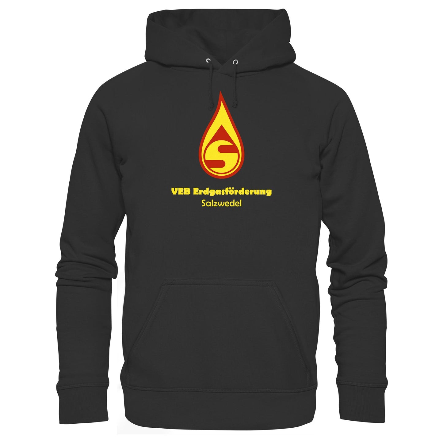DDR Ostalgie Kapuze / Hoodie Unisex • VEB ERDGASFÖRDERUNG SALZWEDEL