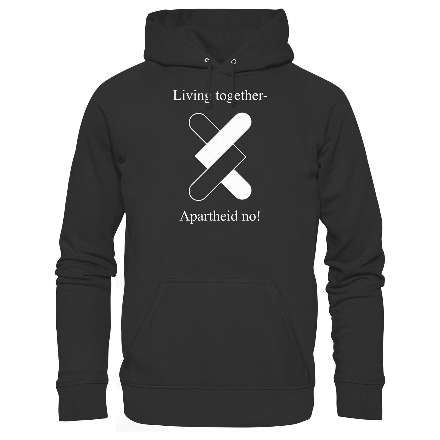 DDR Ostalgie Kapuze / Hoodie Unisex • APARTHEID NO! (ORIGINAL POSTER)