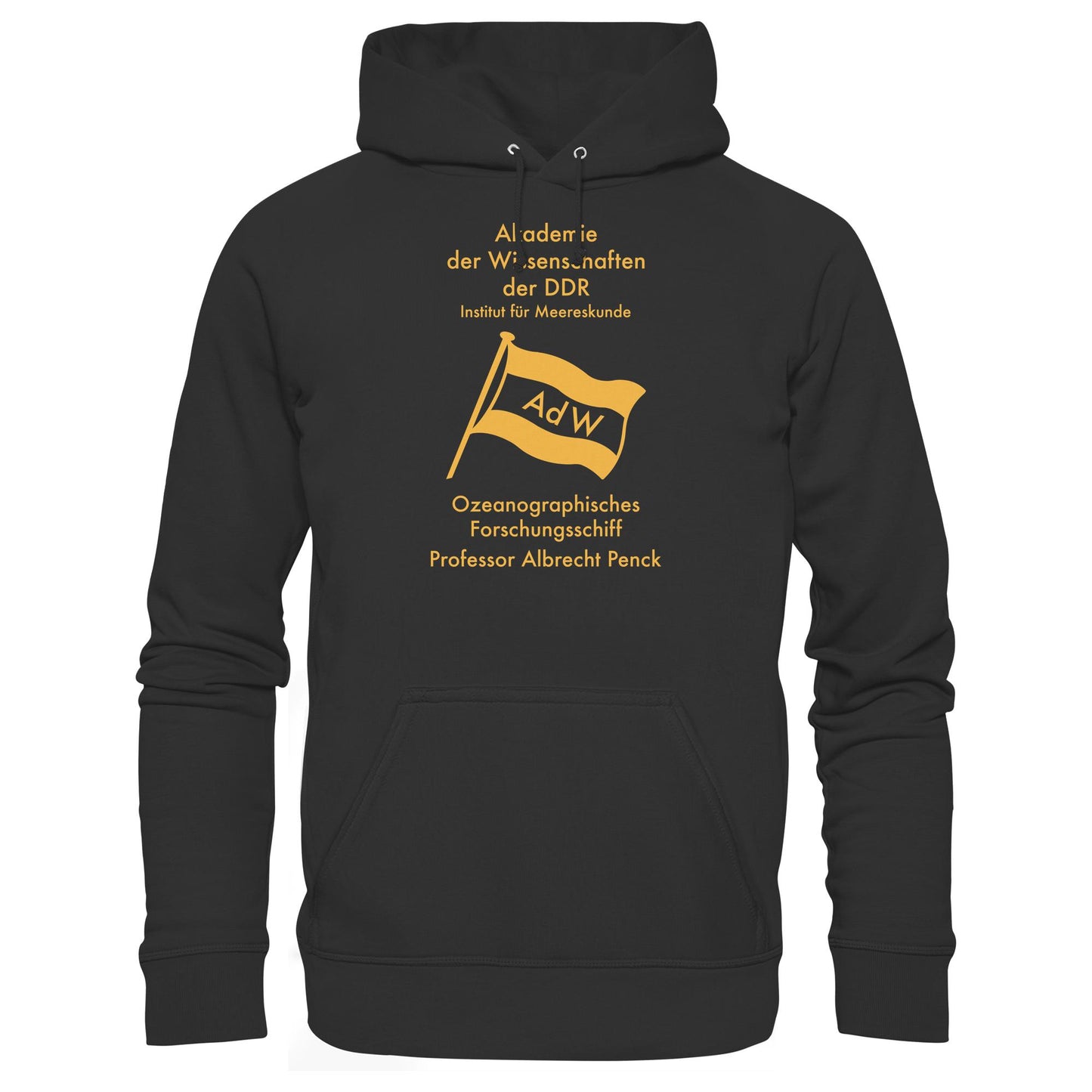 DDR Ostalgie Kapuze / Hoodie Unisex • OZEONOGRAPHISCHES FORSCHUNGSSCHIFF ALBRECHT PENCK