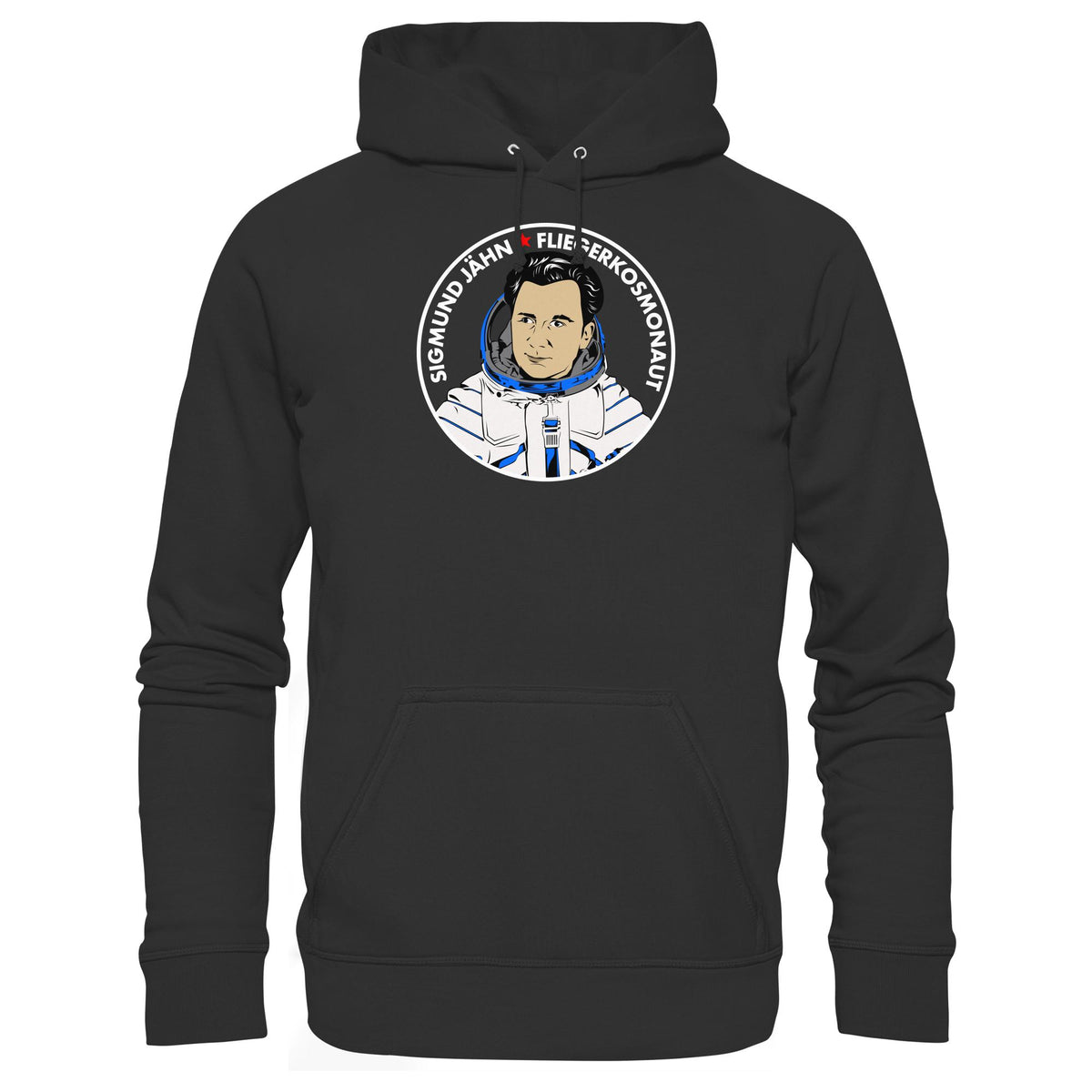 DDR Ostalgie Kapuze / Hoodie Unisex • SIGMUND JÄHN - DUNKEL