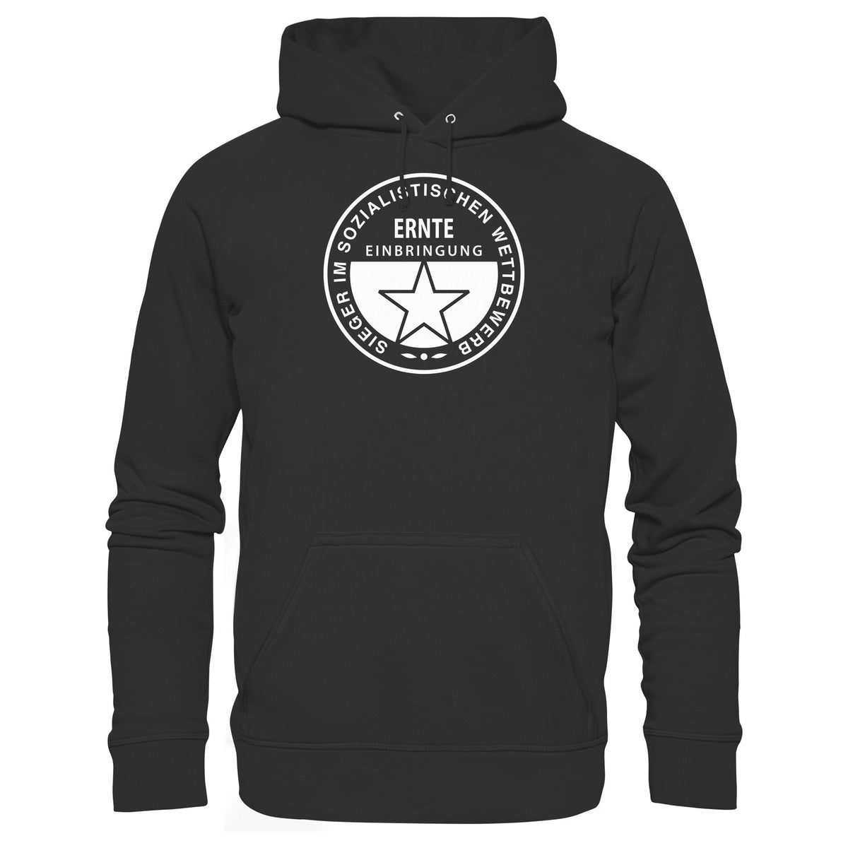 DDR Ostalgie Kapuze / Hoodie Unisex • ERNTE-EINBRINGUNG - SIEGER (ORIGINAL-MEDAILLE)