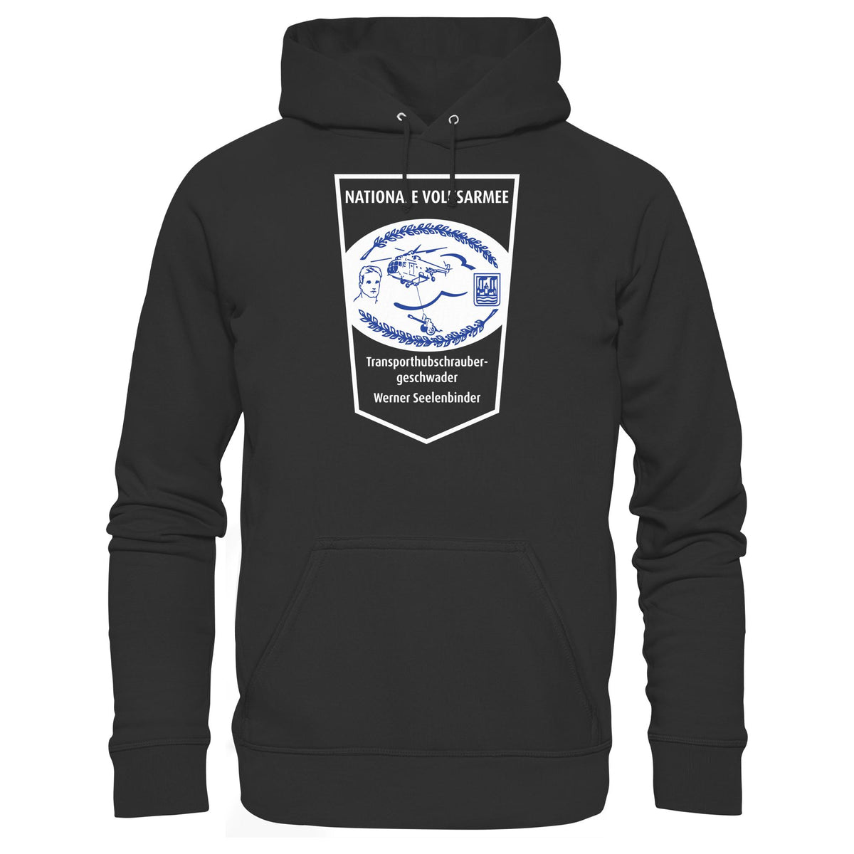 DDR Ostalgie Kapuze / Hoodie Unisex • NVA - TRANSPORTHUBSCHRAUBERGESCHWADER WERNER SEELENBINDER
