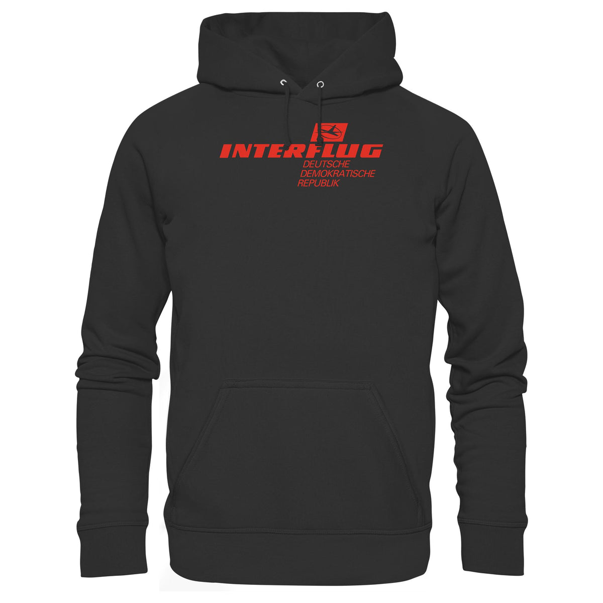 DDR Ostalgie Kapuze / Hoodie Unisex • INTERFLUG - HELL