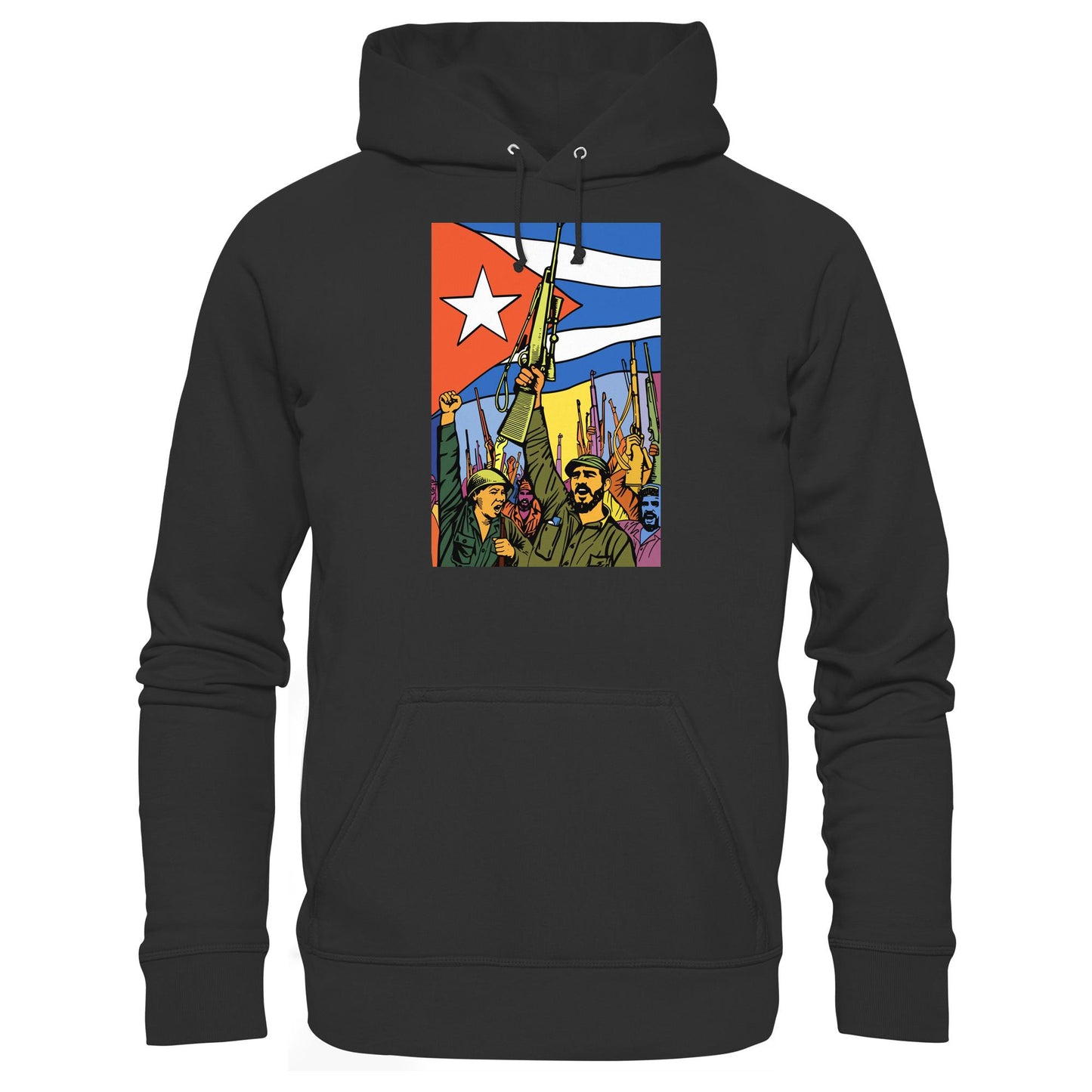 DDR Ostalgie Kapuze / Hoodie Unisex • KUBANISCHE REVOLUTION (ORIGINAL POSTER)