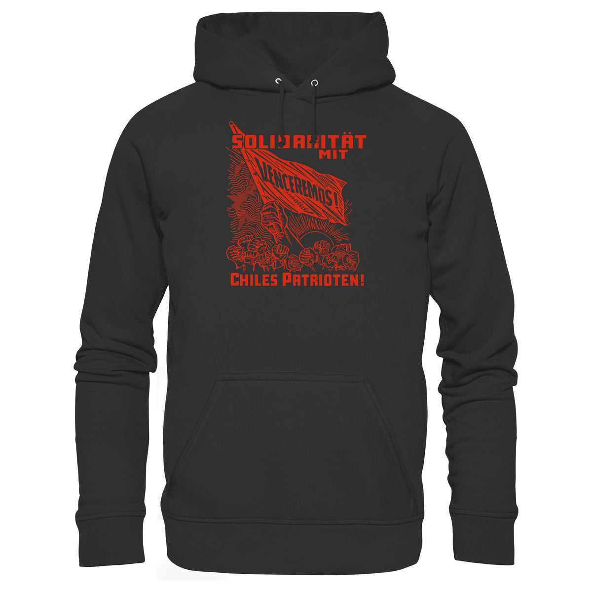 DDR Ostalgie Kapuze / Hoodie Unisex • VENCEREMOS - SOLIDARITÄT MIT CHILES PATRIOTEN
