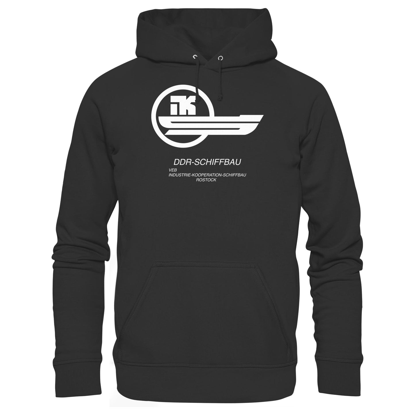 DDR Ostalgie Kapuze / Hoodie Unisex •  VEB INDUSTRIE-KOOPERATION SCHIFFBAU ROSTOCK