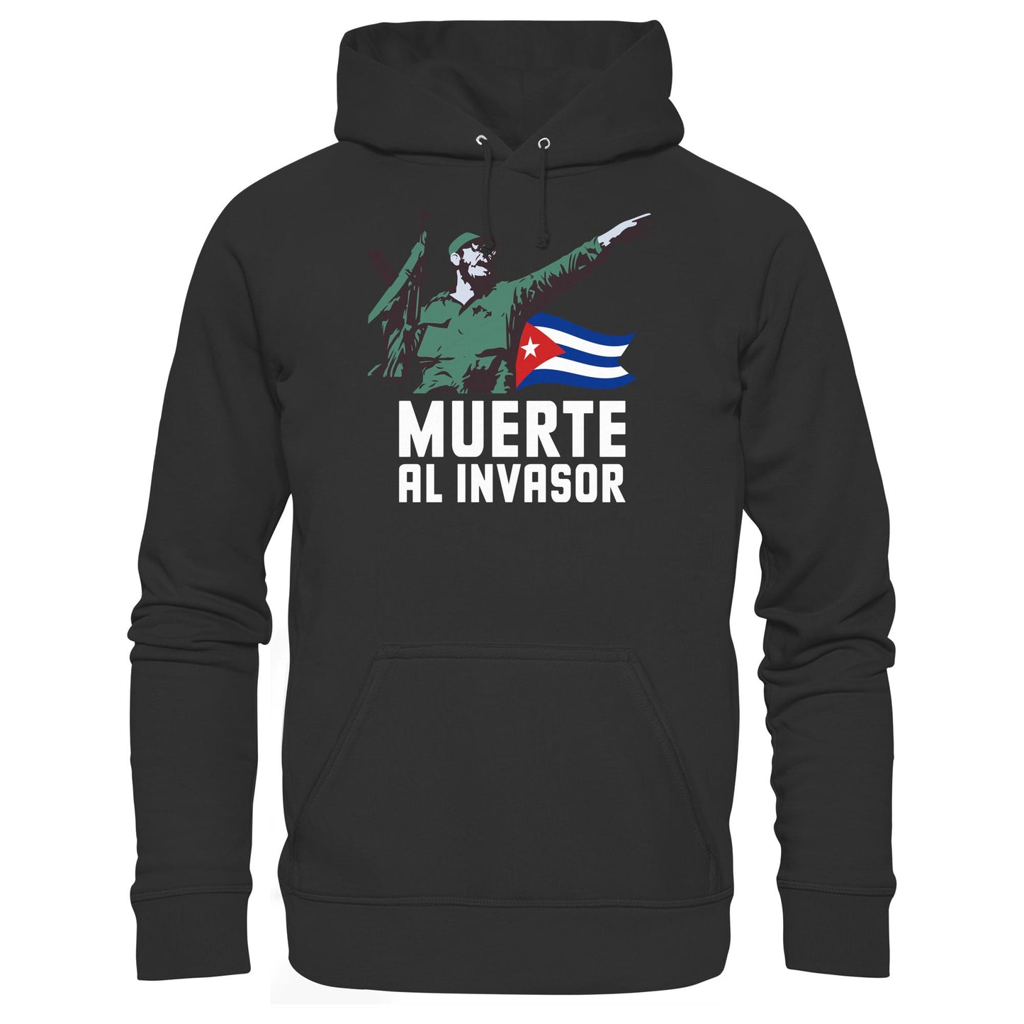 DDR Ostalgie Kapuze / Hoodie Unisex • KUBA - MUERTE AL INVASOR