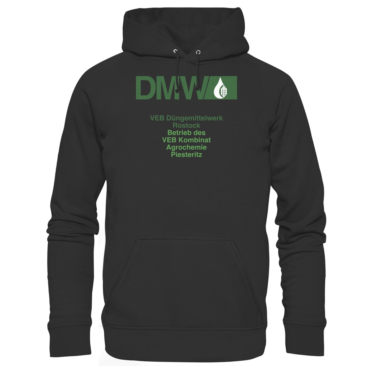 DDR Ostalgie Kapuze / Hoodie Unisex • VEB DÜNGEMITTELWERK ROSTOCK