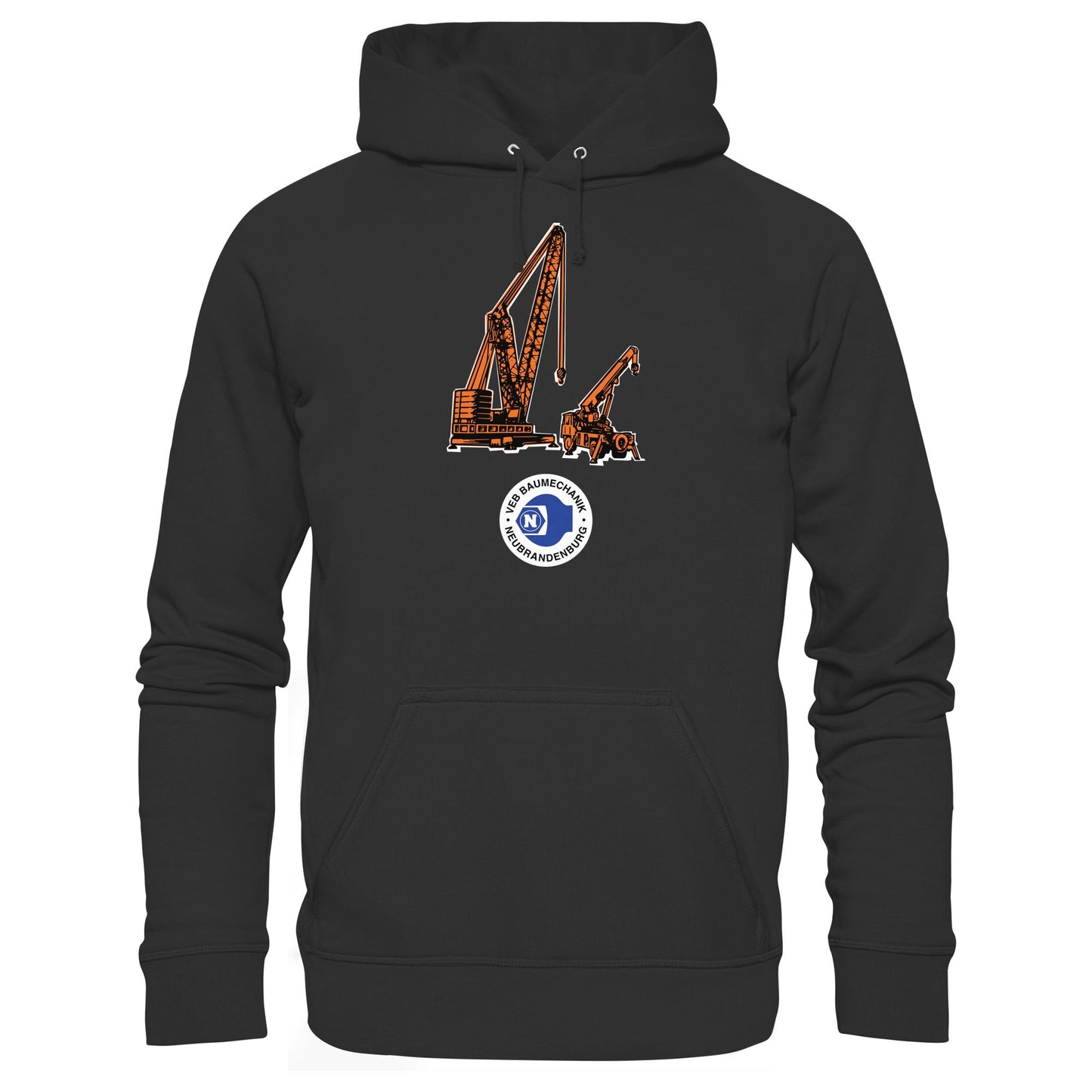 DDR Ostalgie Kapuze / Hoodie Unisex • VEB BAUMECHANIK NEUBRANDENBURG