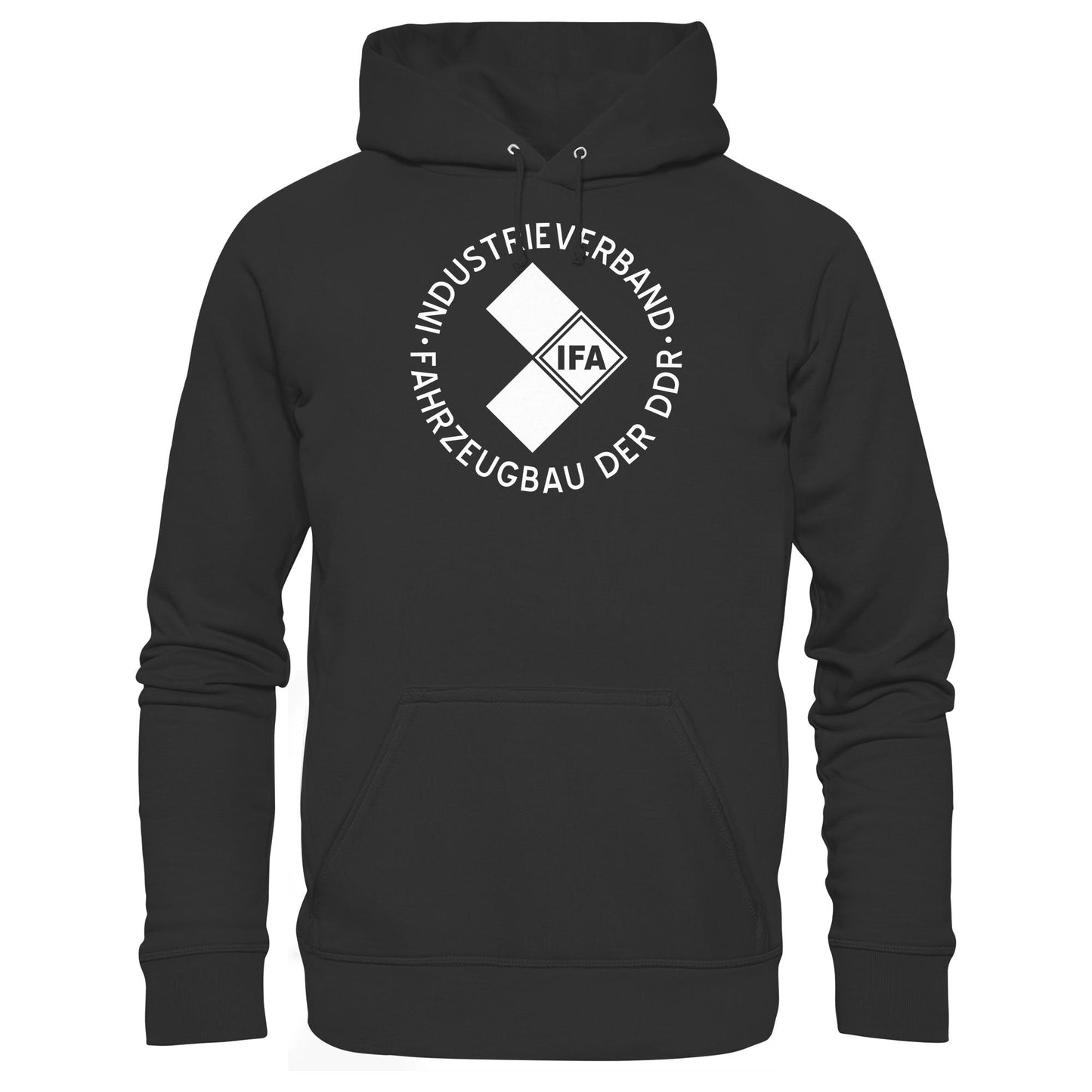 DDR Ostalgie Kapuze / Hoodie Unisex • IFA INDUSTRIEVERBAND FAHRZEUGBAU ( LOGO 1970er) - dunkel