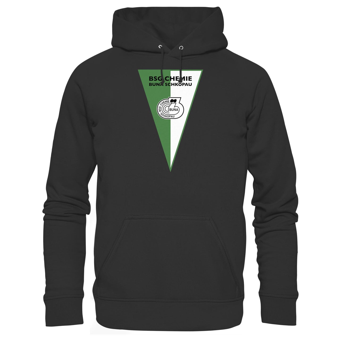 DDR Ostalgie Kapuze / Hoodie Unisex • BSG CHEMIE BUNA SCHKOPAU (ORIGINALWIMPEL)