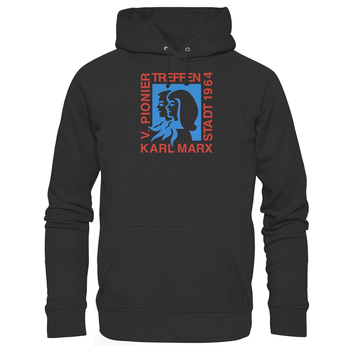 DDR Ostalgie Kapuze / Hoodie Unisex • 5. PIONIERTREFFEN KARL-MARX-STADT