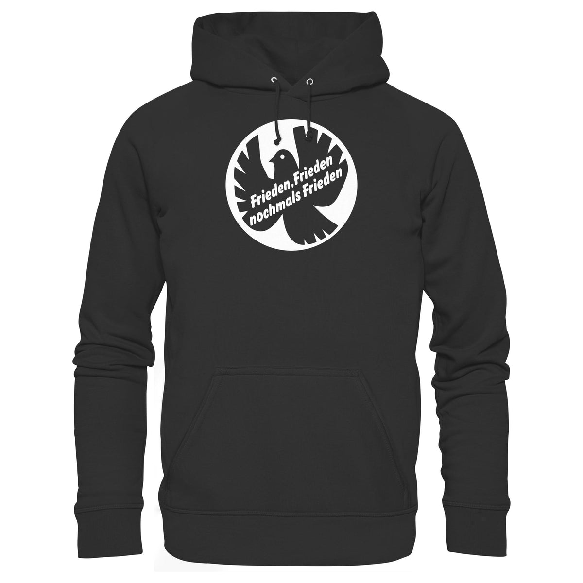 DDR Ostalgie Kapuze / Hoodie Unisex • FRIEDEN, FRIEDEN NOCHMALS FRIEDEN (ORIGINAL BANNER)