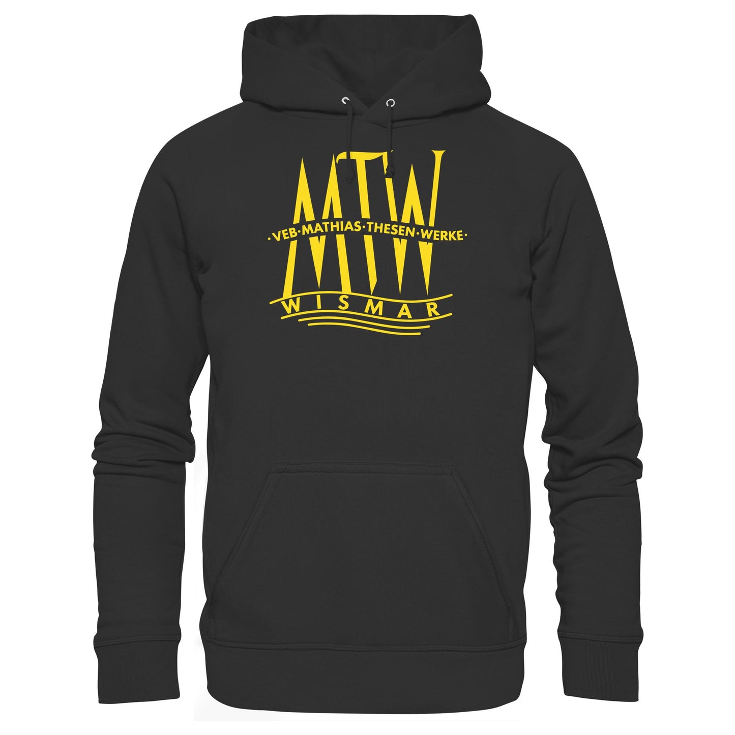 DDR Ostalgie Kapuze / Hoodie Unisex • MATHIAS-THESEN-WERKE WISMAR (LOGO 1946)