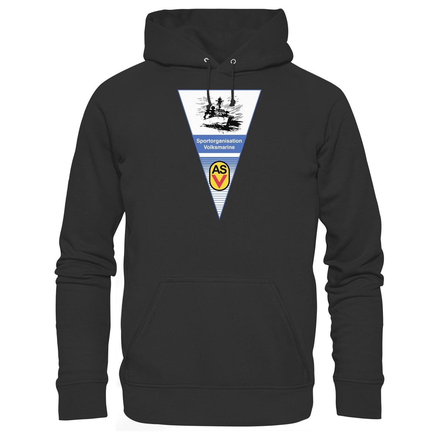 DDR Ostalgie Kapuze / Hoodie Unisex • ASV SPORTORGANISATION VOLKSMARINE