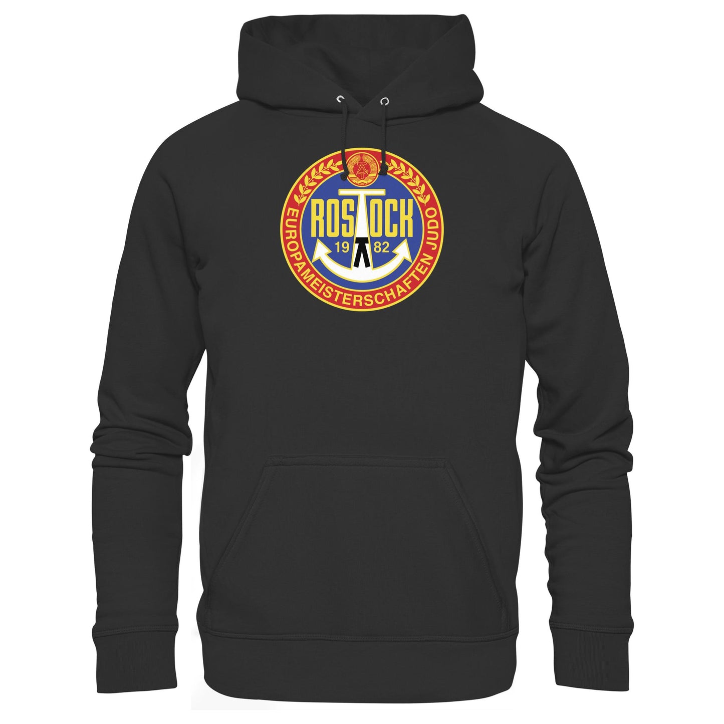 DDR Ostalgie Kapuze / Hoodie Unisex • EUROPAMEISTERSCHAFTEN IM JUDO - ROSTOCK 1982