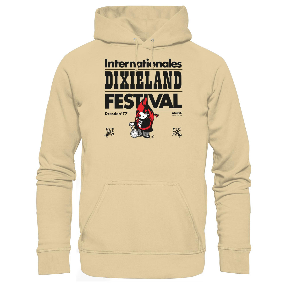 DDR Ostalgie Kapuze / Hoodie Unisex • INTERNATIONALES DIXIELAND FESTIVAL DRESDEN 1977