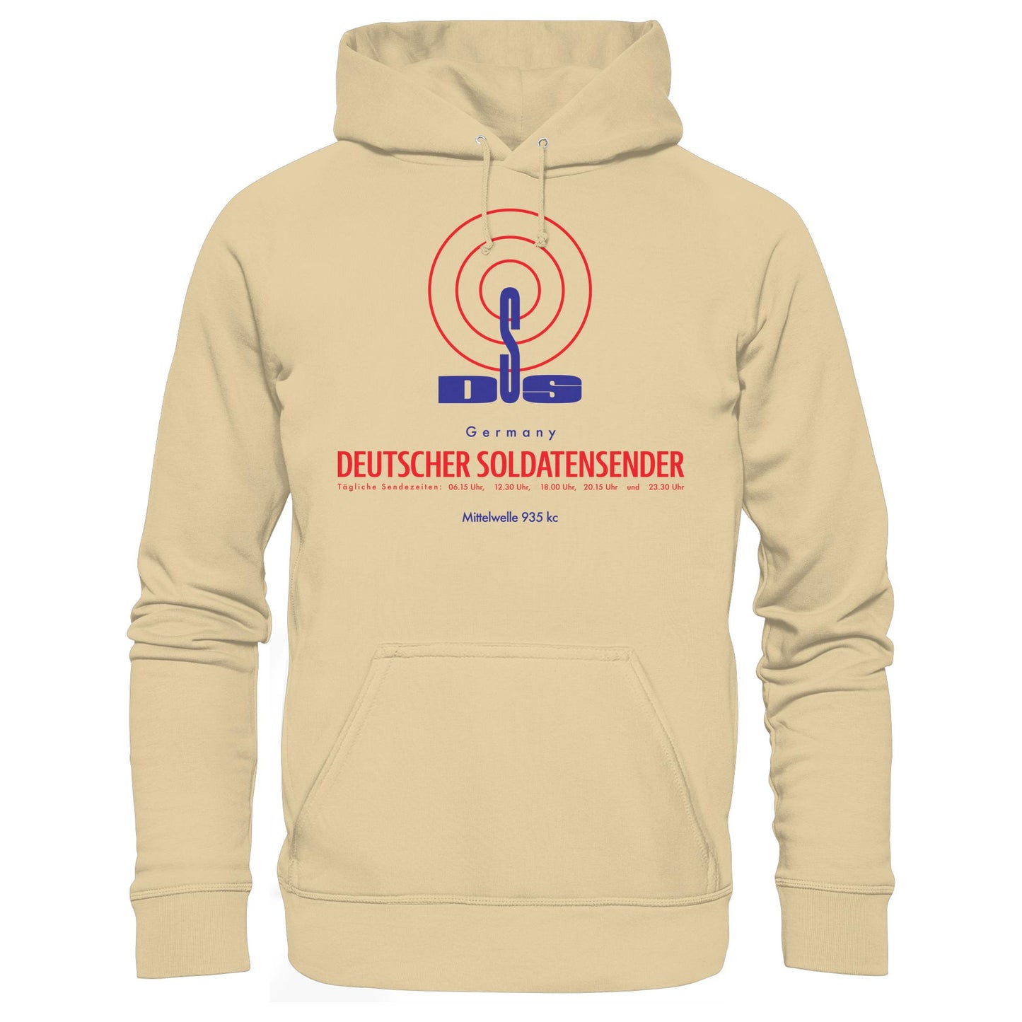 DDR Ostalgie Kapuze / Hoodie Unisex • DEUTSCHER SOLDATENSENDER BERLIN