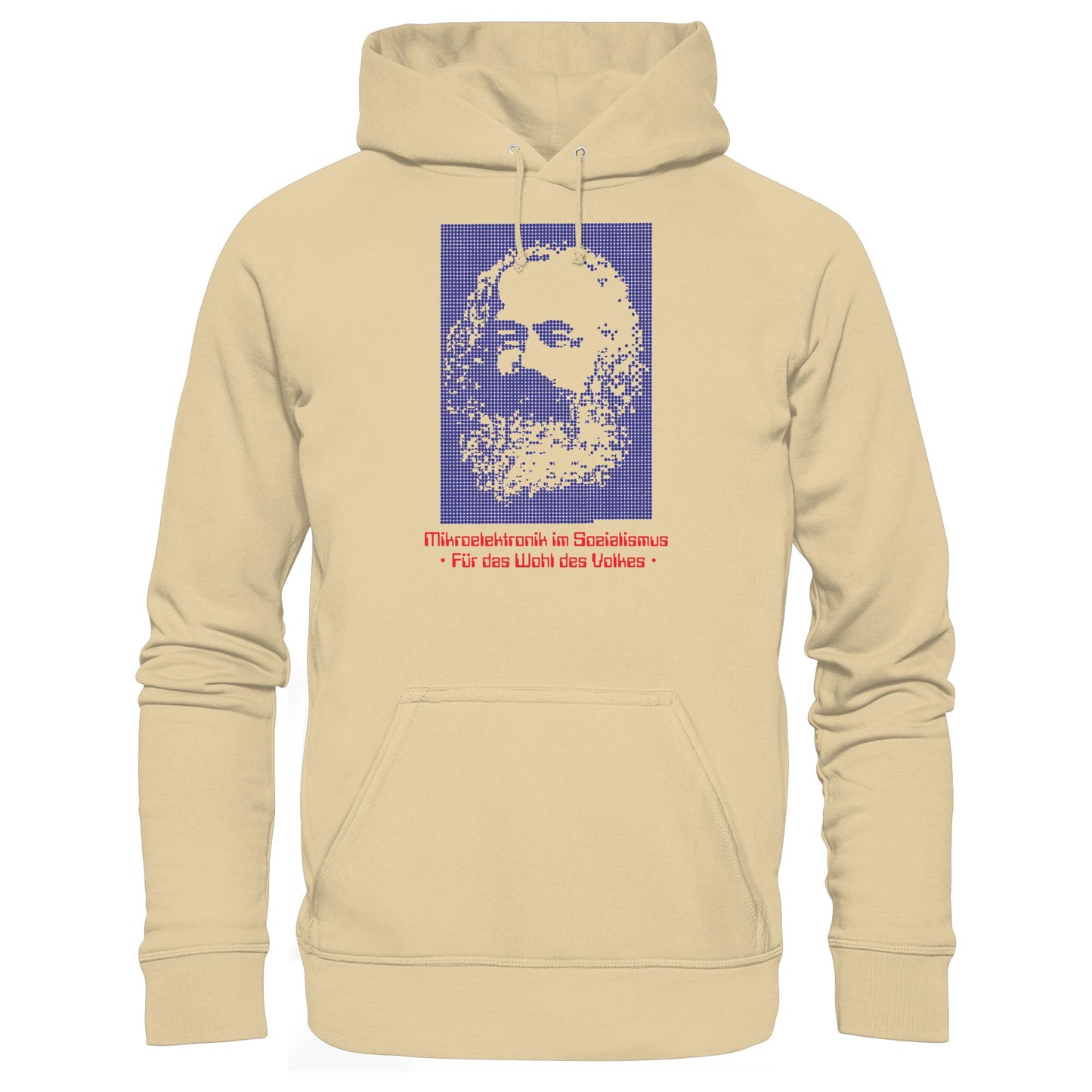 DDR Ostalgie Kapuze / Hoodie Unisex • DDR MIKROELEKTRONIK FÜR DAS WOHL DES VOLKES (ORIGINAL POSTER)