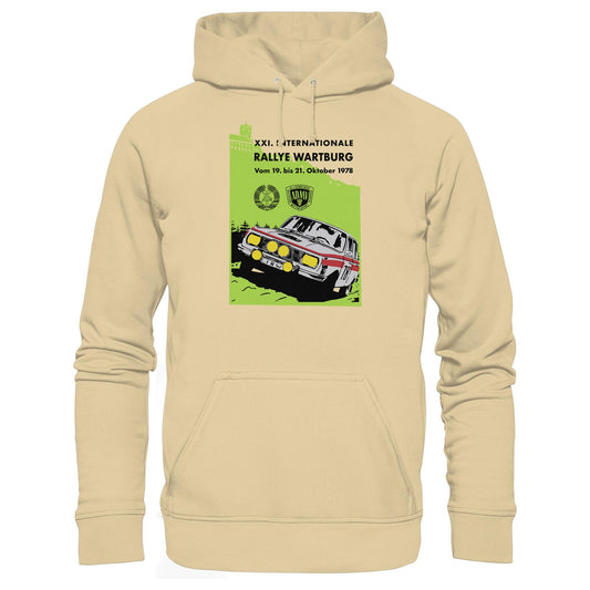 DDR Ostalgie Kapuze / Hoodie Unisex • INTERNATIONALE RALLYE WARTBURG - 1978