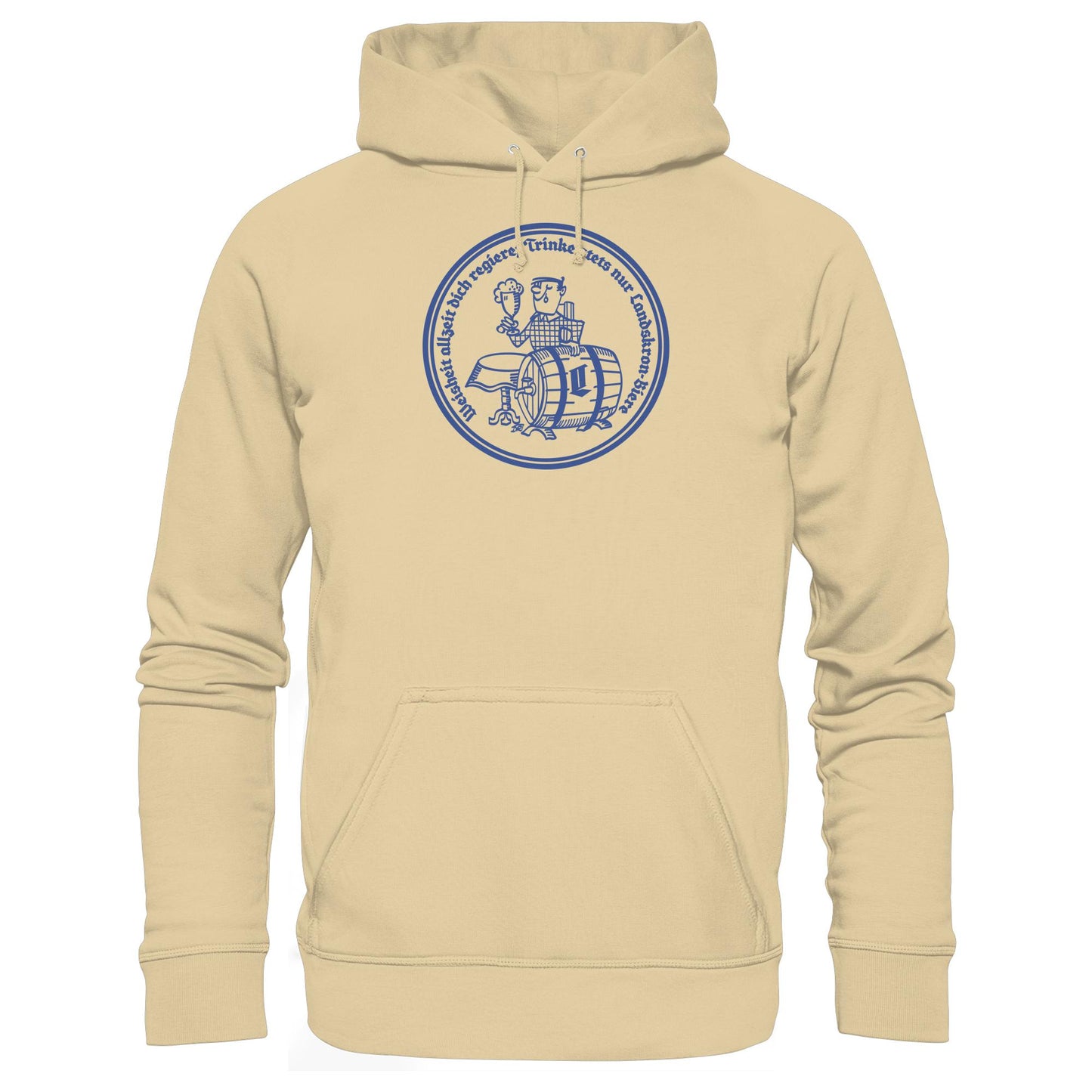 DDR Ostalgie Kapuze / Hoodie Unisex • WEISHEIT ALLZEIT DICH REGIERE - LANDSKRON BIERE