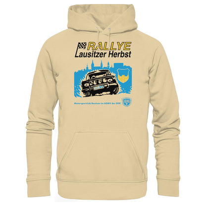 DDR Ostalgie Kapuze / Hoodie Unisex • RALLYE LAUSITZER HERBST, MOTORSPORTCLUB BAUTZEN