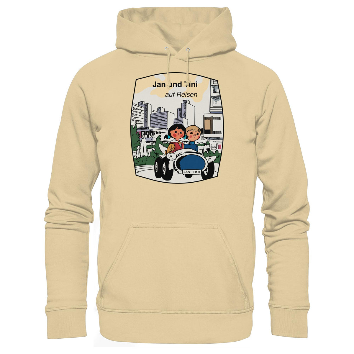 DDR Ostalgie Kapuze / Hoodie Unisex • JAN UND TINI AUF REISEN (ORIGINAL QUARTETT)