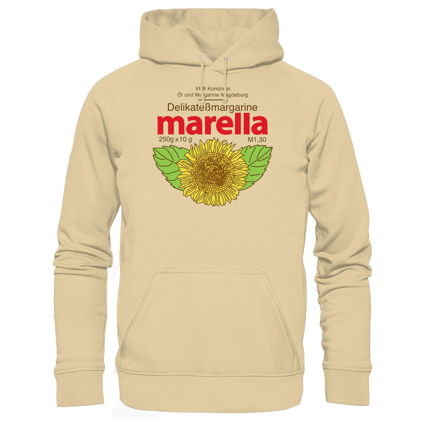 DDR Ostalgie Kapuze / Hoodie Unisex • MARELLA MARGARINE - VEB KOMBINAT ÖL MAGDEBURG