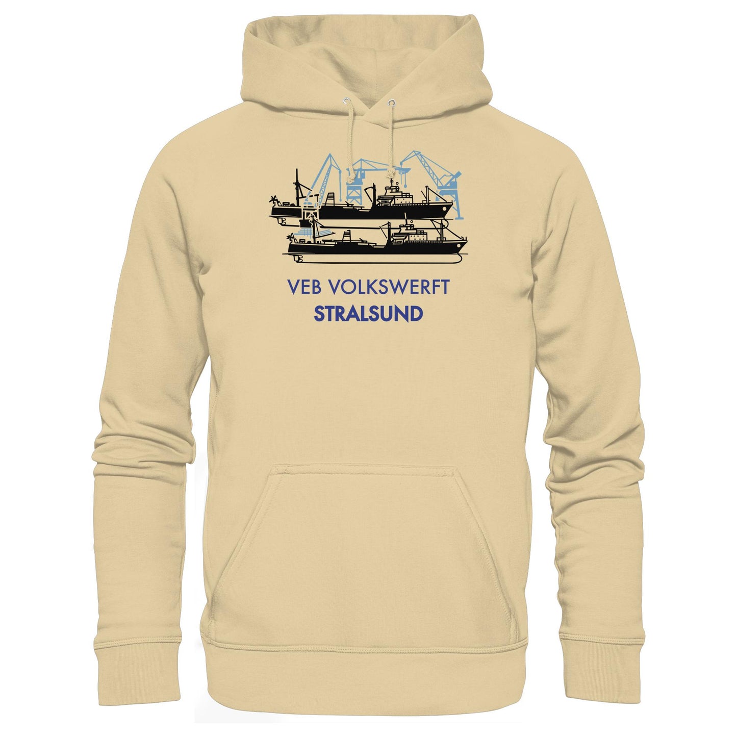 DDR Ostalgie Kapuze / Hoodie Unisex • VEB VOLKSWERFT STRALSUND