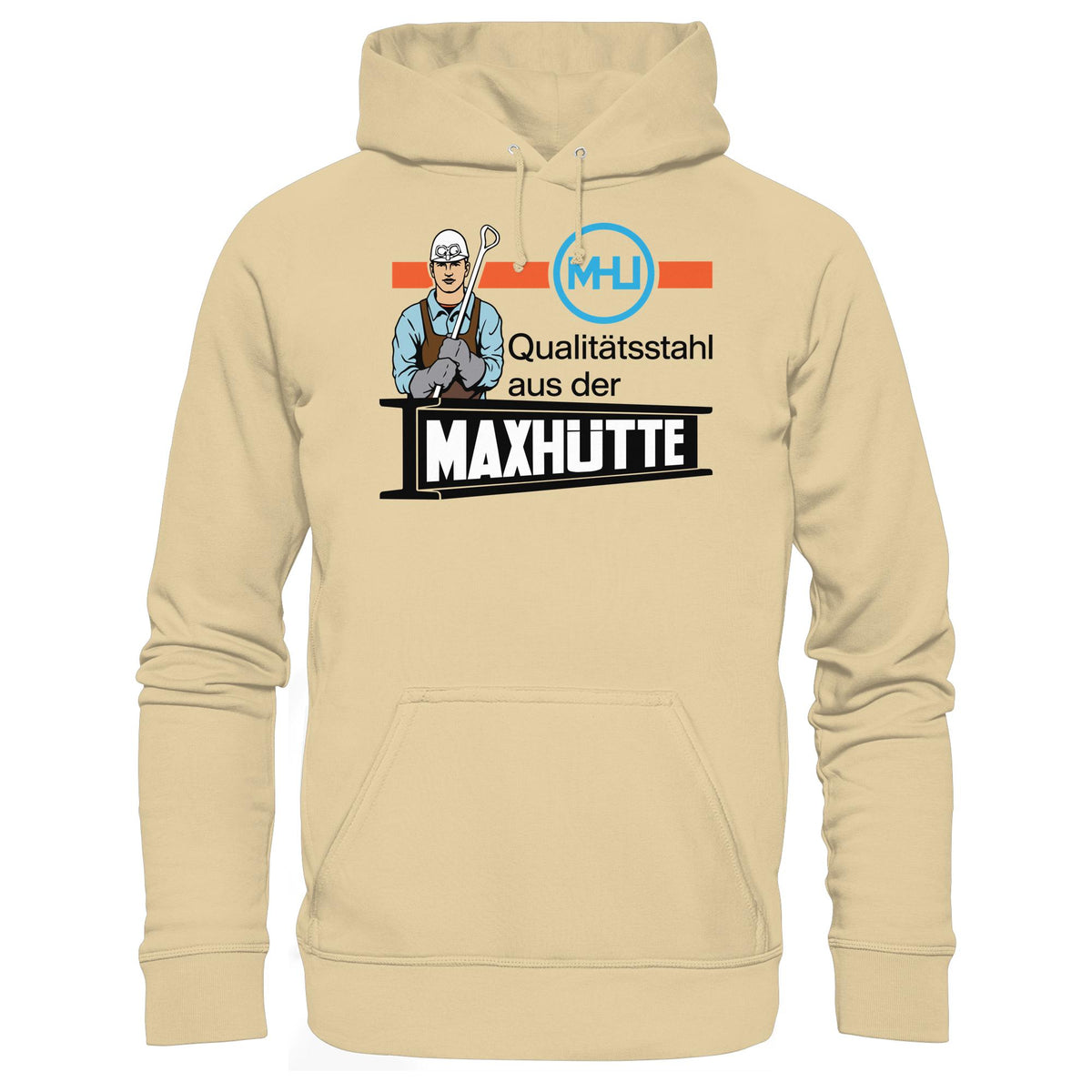 DDR Ostalgie Kapuze / Hoodie Unisex • QUALITÄTSTAHL MAXHÜTTE