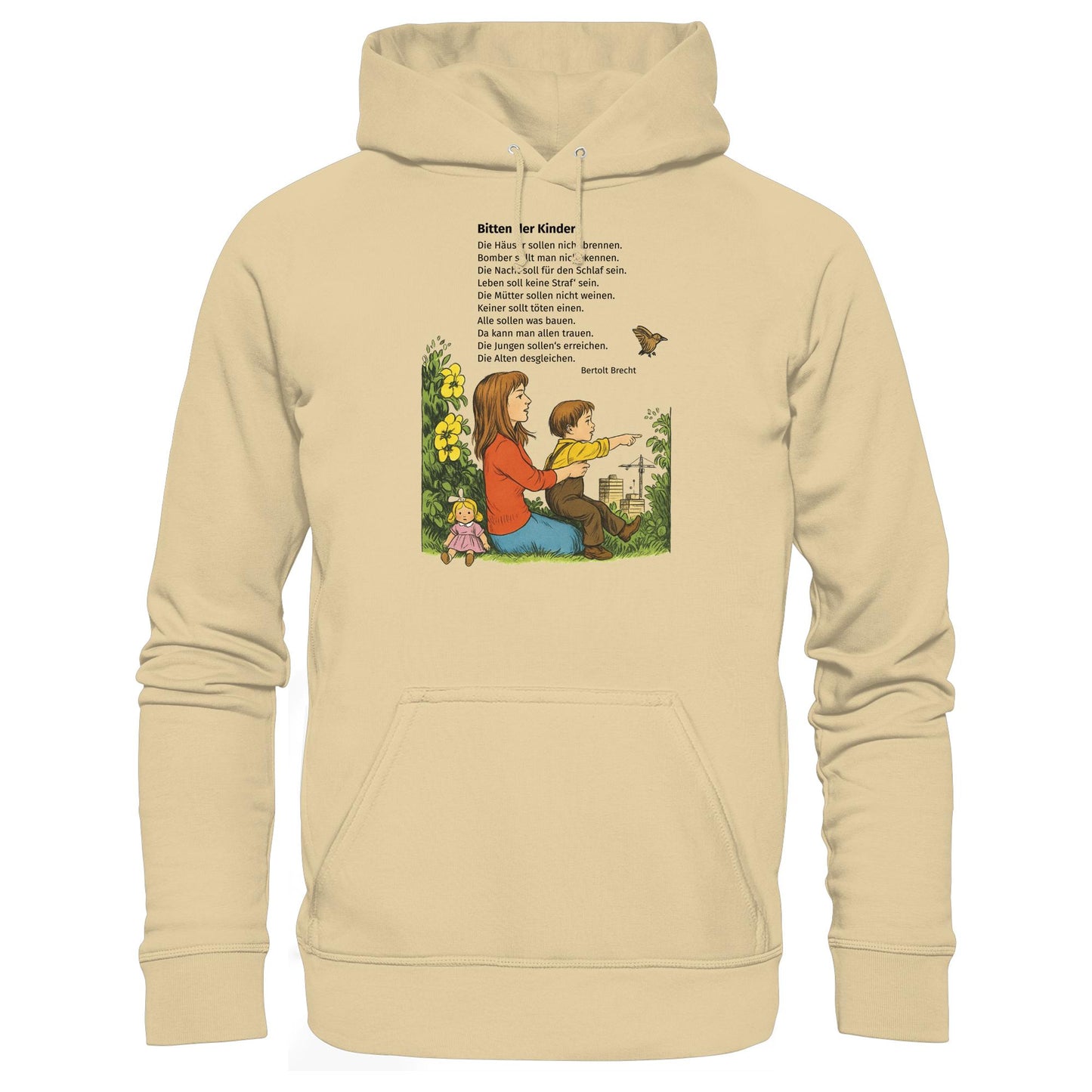 DDR Ostalgie Kapuze / Hoodie Unisex • BITTEN DER KINDER - UNSERE FIBEL