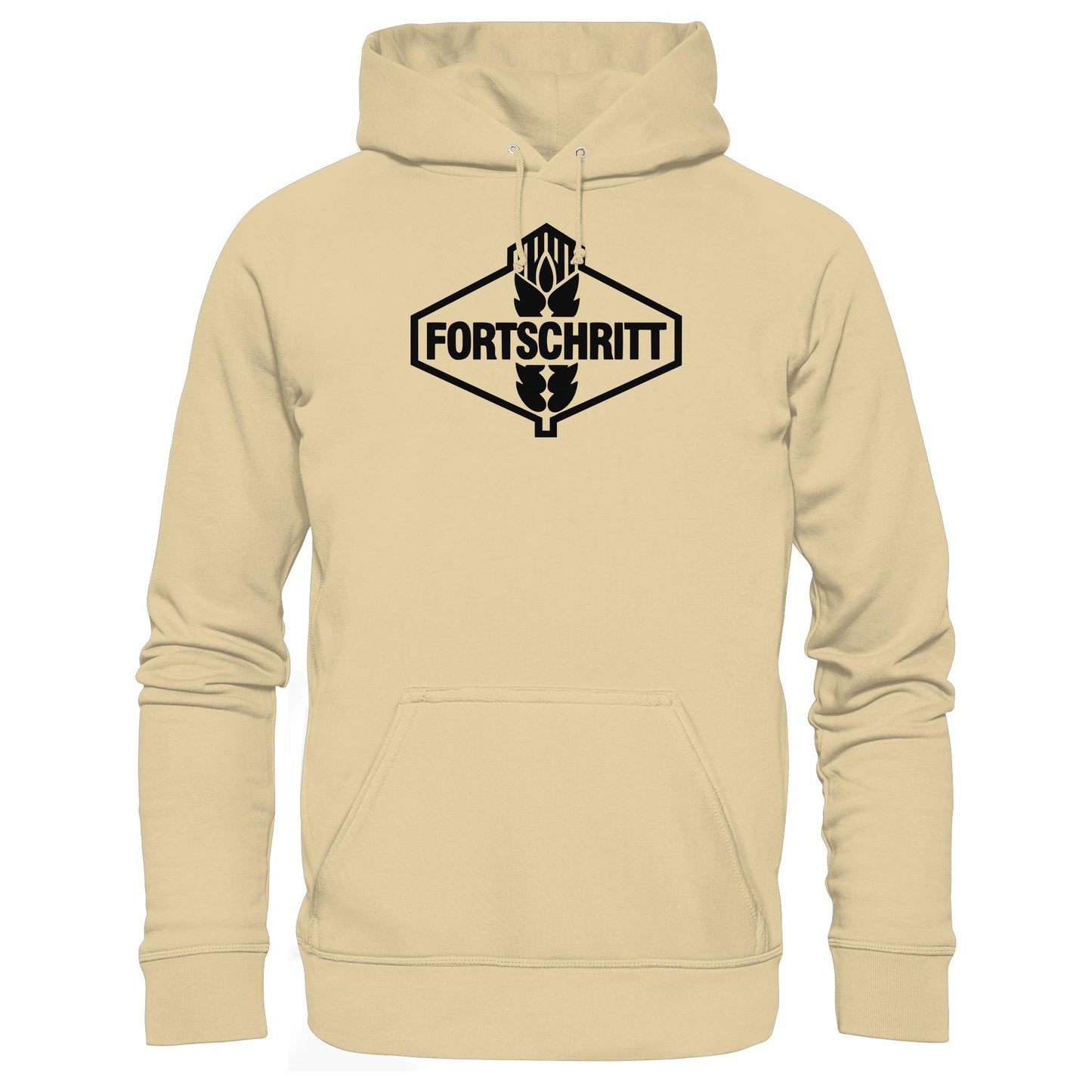 DDR Ostalgie Kapuze / Hoodie Unisex • FORTSCHRITT - WEISS