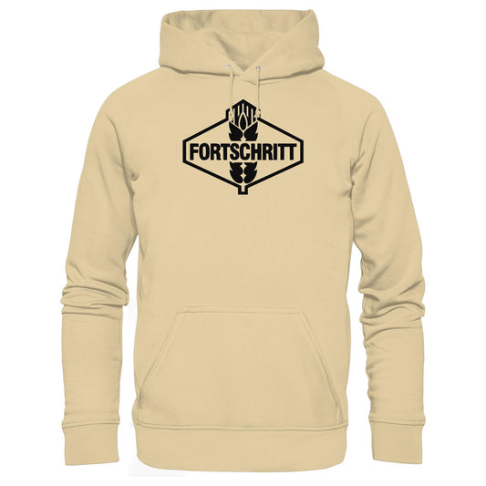 DDR Ostalgie Kapuze / Hoodie Unisex • FORTSCHRITT - WEISS